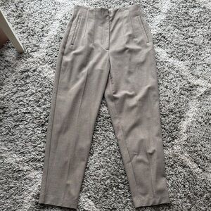 Zara high waisted trouser pants size M khaki taupe